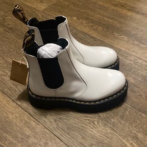 Dr. Martens Platform Chelsea Boot White